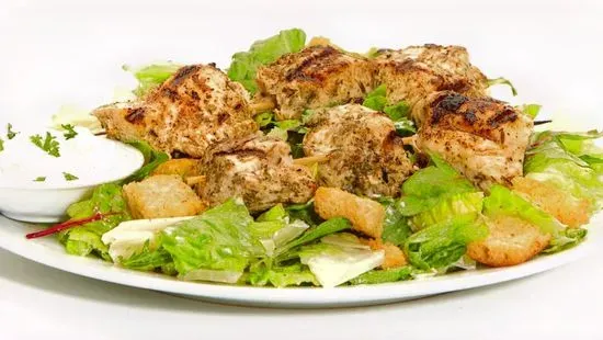 CAESAR SALAD w/ GRILLED CHICKEN KEBOB