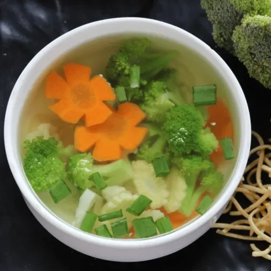 Vegetables Soup for two