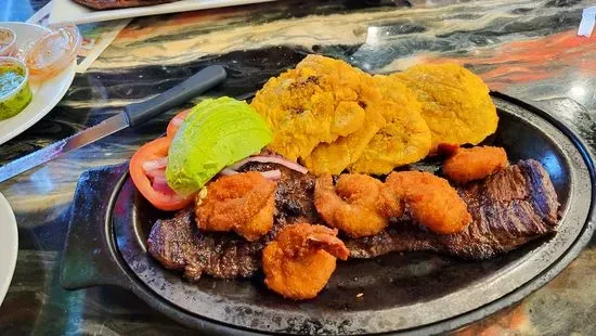 NY Strip Steak with Garlic Shrimp