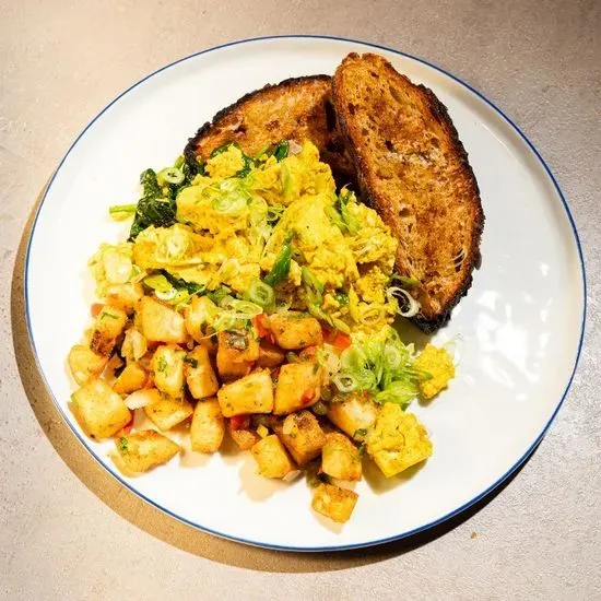 Ginger-Scallion Tofu Scramble