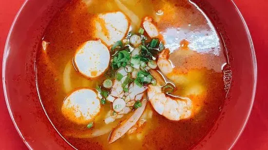 6. Tom Yum Seafood Noodle Soup