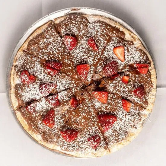 Nutella Pizza with Strawberries