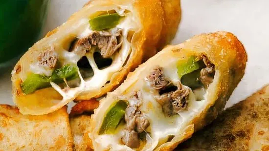 Handmade Philly Cheesesteak Egg Roll