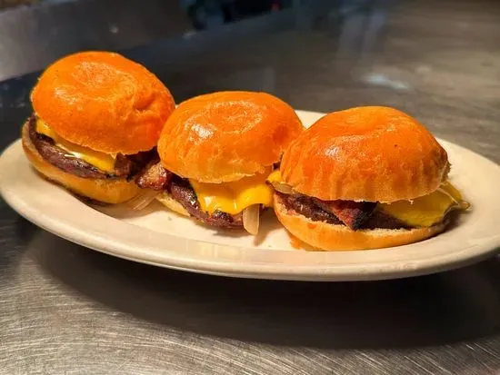 Burger Sliders and Fries