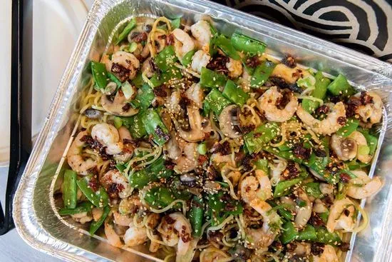 Small Garlic Butter Shrimp Stir-fry Platter