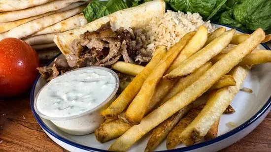 Original Greek Gyro Platter (Pork Gyro Meat)