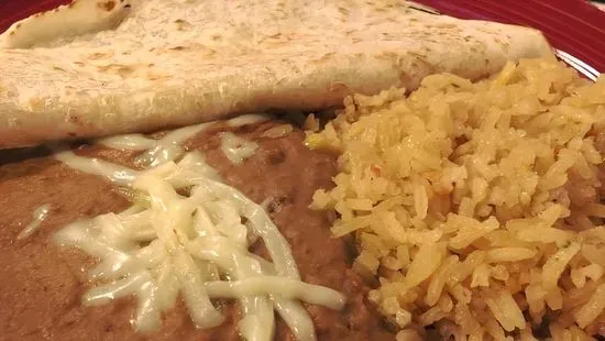 4. Quesadilla (Choice of Filling) / Rice & Beans