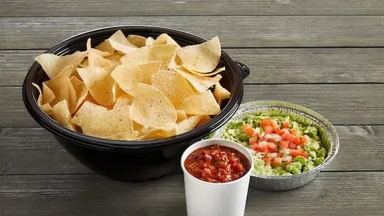 Housemade Guacamole, Fire Roasted Salsa and Chips