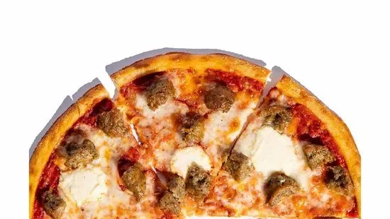 Meatball Pie Half 11-inch Pizza + choice of side