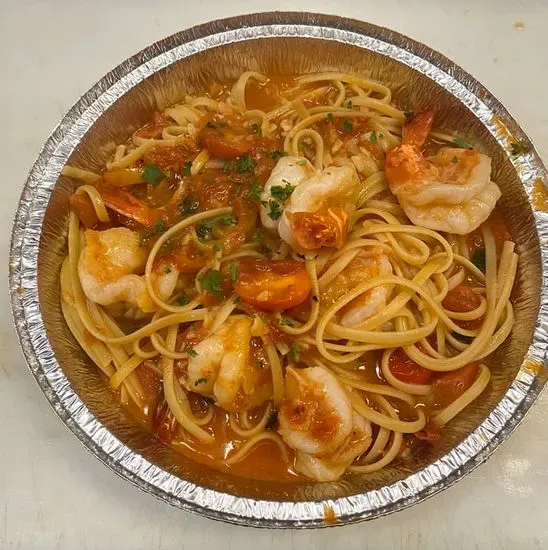 Shrimp Scampi, Marinara or Fra Diavolo 