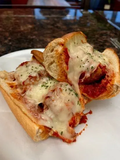 Meatball Parmigiana Sandwich