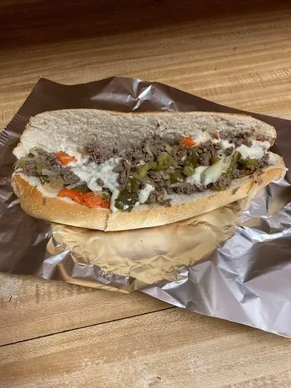 17. Cheese Steak, Peppers & Onions