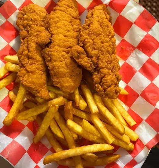 Chicken Fingers (3) W/Fries