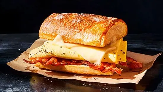 Ciabatta Bacon, Egg & Cheese Sandwich