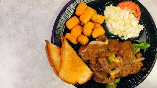 Chopped Steak Platter