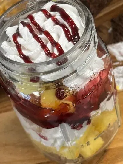 Raspberry Lemon Bar Mason Jar