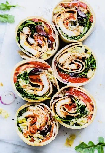 Wrap with Shredded Rotisserie Chicken