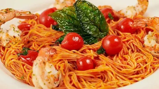 Shrimp with Angel Hair