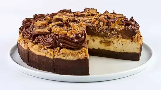 10 Inch Chocolate Caramelicious Cheesecake Made with Snickers®