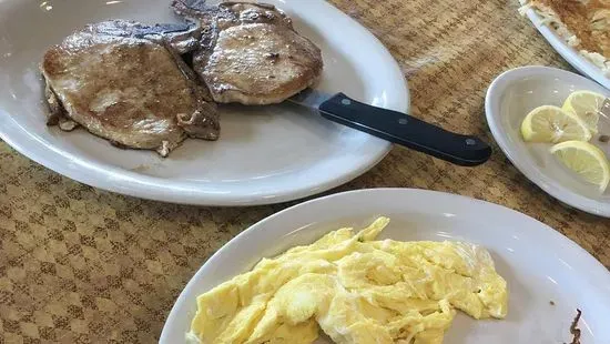 Pork Chops and Eggs Breakfast Platter