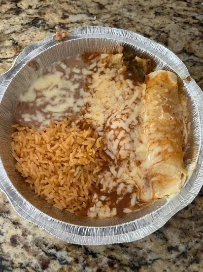 7. Enchilada, Chile Relleno, Mexican Rice and Beans