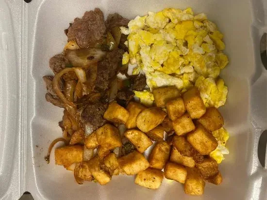 Steak Tips & Eggs