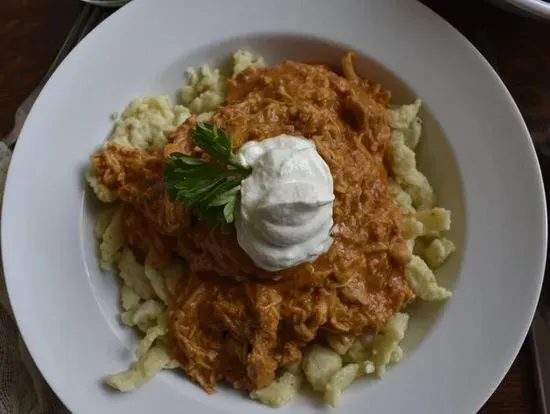 Chicken Paprikash & Spaetzle