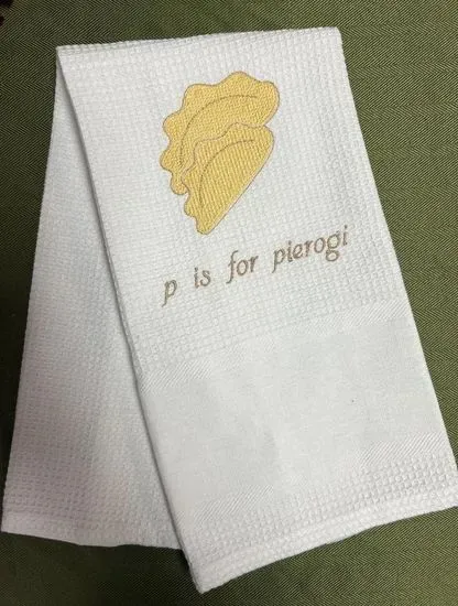 Towel- P is for Pierogie