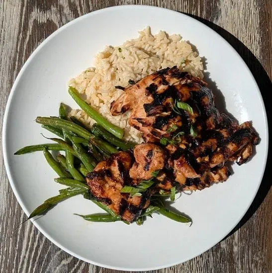 Sticky Chicken Dinner