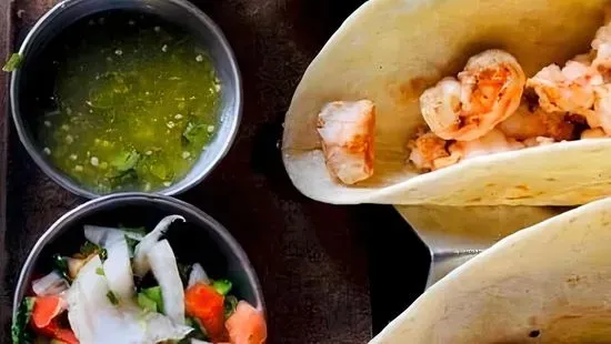 Shrimp or Tilapia Tacos(3)