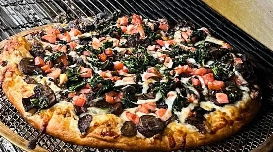 Grilled Wild Mushroom Pizza