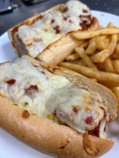 Meatball Parmesan Sandwich