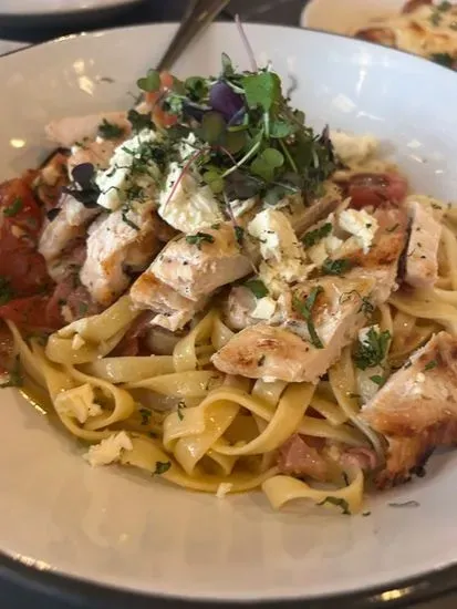 Grilled Chicken & Prosciutto Fettuccine