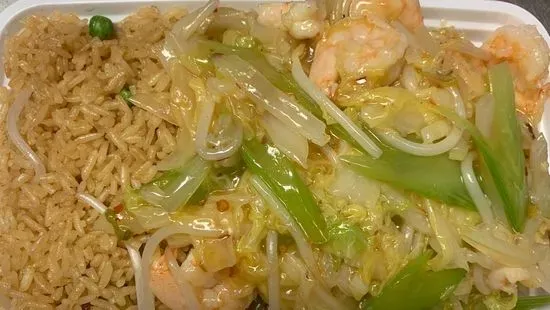 [虾炒面] Shrimp Chow Mein