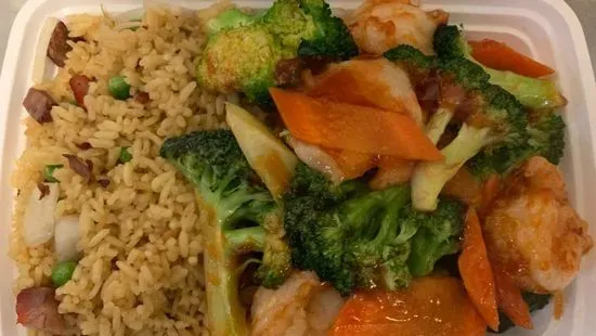 [C11芥兰虾康宝] Shrimp with Broccoli Combo