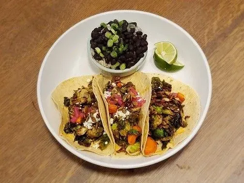 Brussels Sprouts Tacos: Three