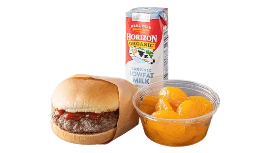 100% Grass-Fed, Organic Beef Hamburger Kid’s Meal