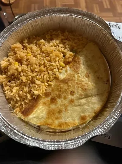 Quesadilla & Rice