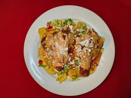 Pollo Frito con Tajadas de Platano