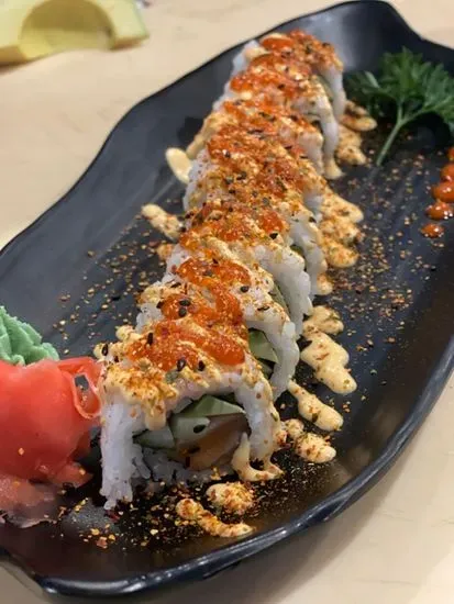 Spicy Salmon Cut Roll