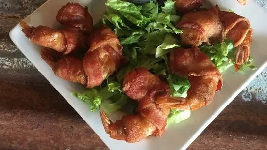 Bacon Wrapped Prawn Appetizer