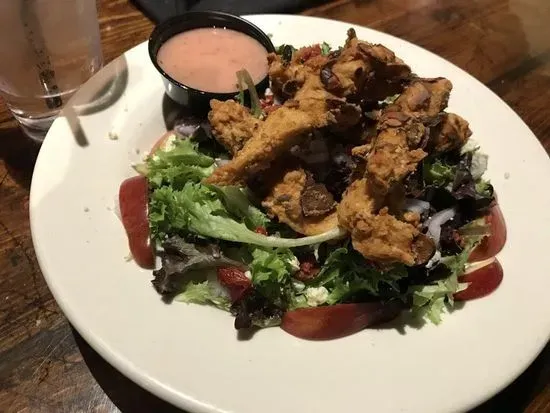 Almond Crusted Chicken Strip Salad