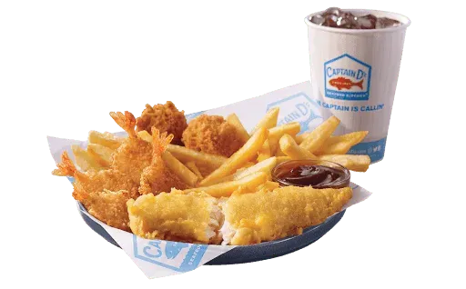 1 Piece Fish & 4 Piece Butterfly Shrimp Combo