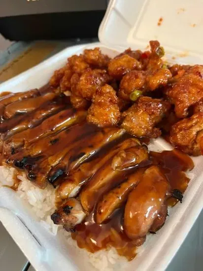 Chicken Teriyaki w/ General Tao's Chicken