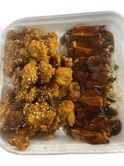 Chicken Teriyaki w/ Sesame Chicken