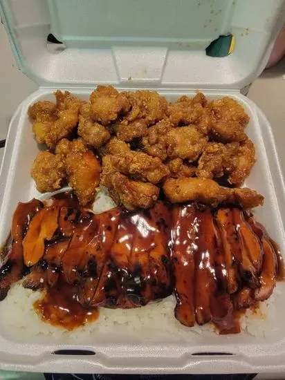 Chicken Teriyaki w/ Honey Garlic Chicken