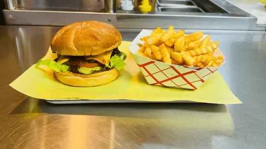 Hawaiian Burger with Fries