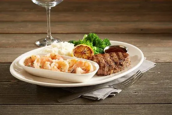 Slow-Roasted Sirloin* & Shrimp Scampi