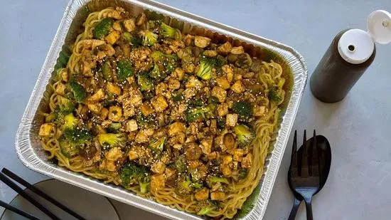 Large Vegan Sesame Garlic Stir-fry Platter