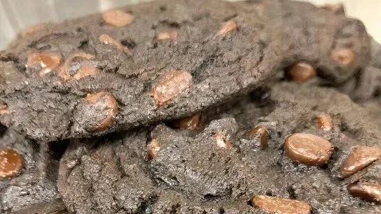 Freshly Baked Double Chocolate Cookies